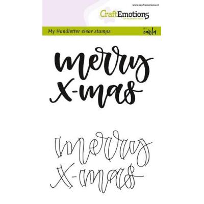 CraftEmotions Clear Stamps - Merry Xmas